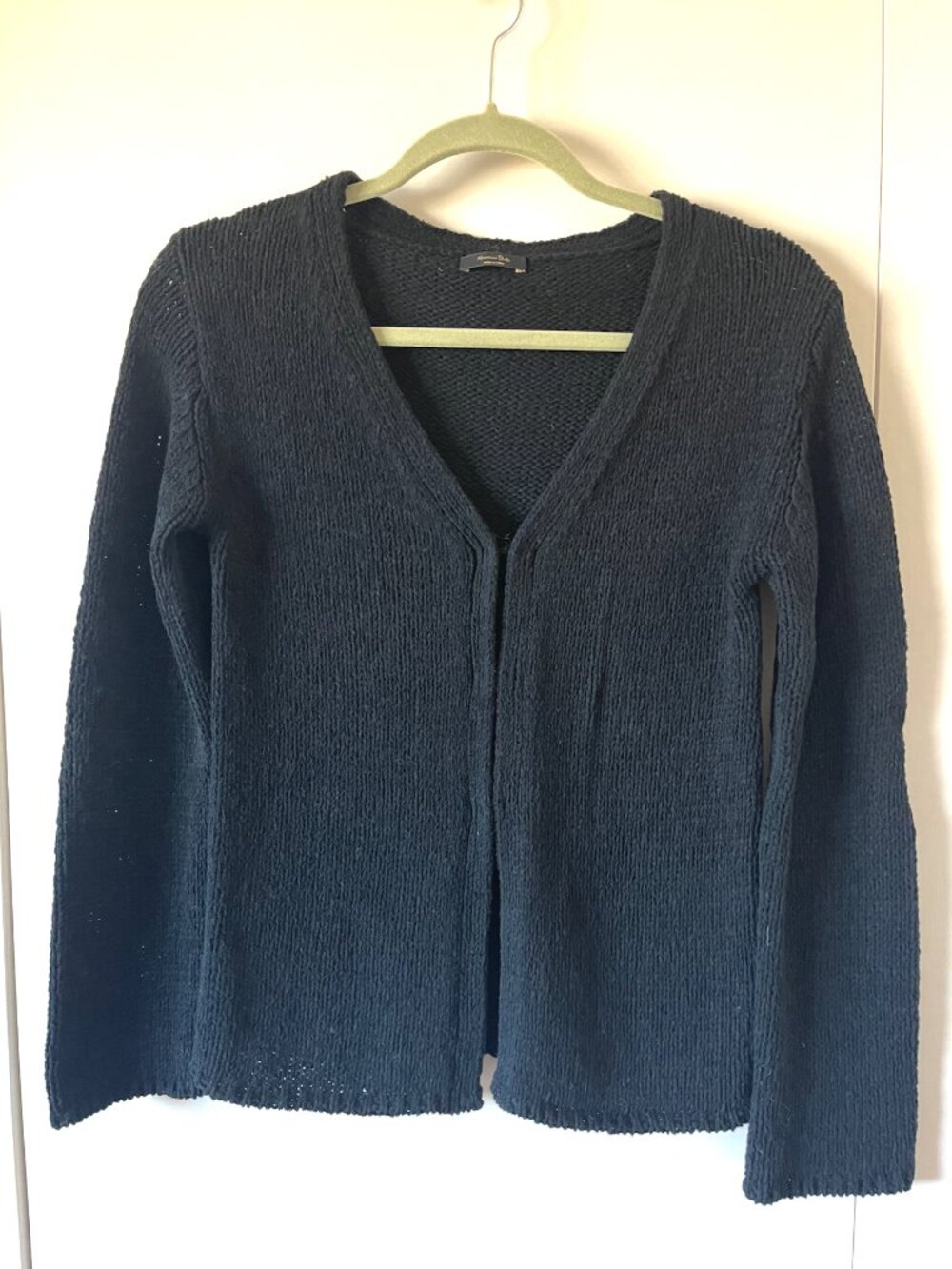 Massimo Dutti  knit cardigan with hook fastenings // XS